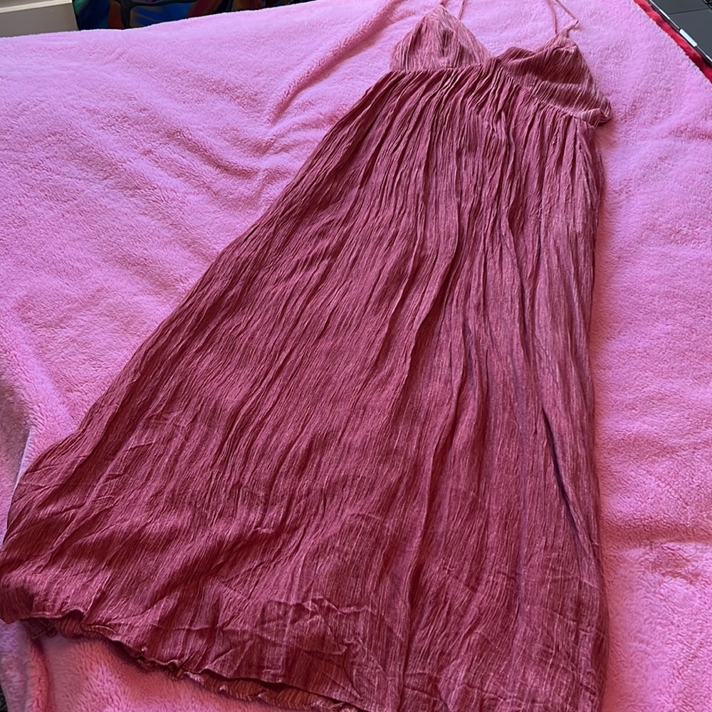 Lulus Beach Day Bliss Rose Sleeveless Maxi Dress Size XS - Picture 11 of 14